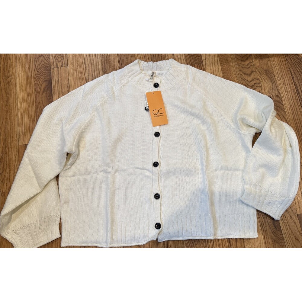 Nwt Womens Grecerelle Cream BF Cardigan Sweater 2XL
